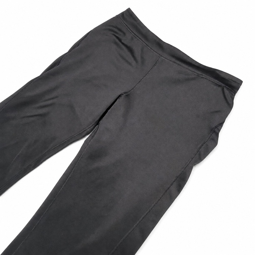 Eddie Bauer Women's Tall L Black Fleece Lined Straight Leg Pull-On Pants